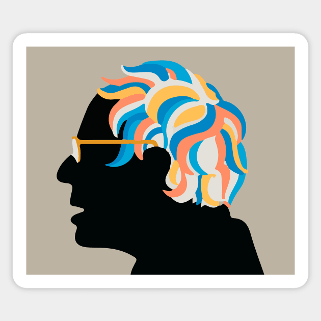 Bernie Sanders Folding Chair Sticker by timegraf